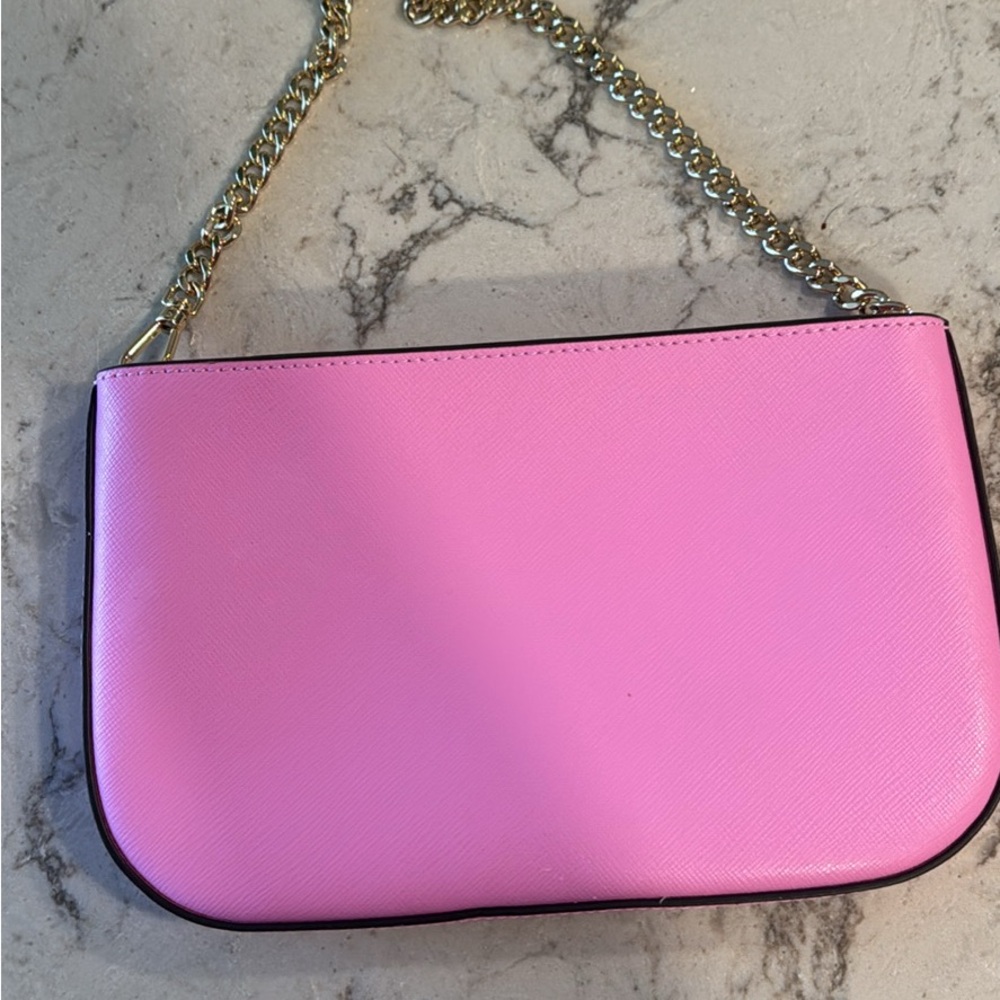 Pink Chain Shoulder Bag